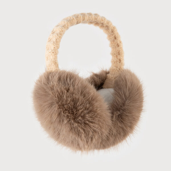 Cute Solid - colored Plush Imitation Fox - Fur Earmuffs for Winter - Simple and Personalized, Anti - cold Ear Protectors for Student Cyclists, Available for Wholesale