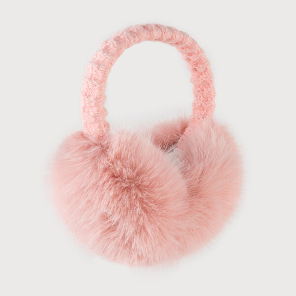 Cute Solid - colored Plush Imitation Fox - Fur Earmuffs for Winter - Simple and Personalized, Anti - cold Ear Protectors for Student Cyclists, Available for Wholesale