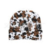 Cow Print Stylish Knit Hat | Double-Layer Cuffed Woolen Hat | Winter Warm Hat | Unisex Knit Cap | Wholesale Available