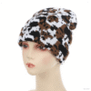 Cow Print Stylish Knit Hat | Double-Layer Cuffed Woolen Hat | Winter Warm Hat | Unisex Knit Cap | Wholesale Available
